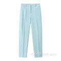 Donne Blue Stright-Gueg Long Pants